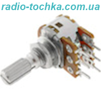 100K0 резистор здвоєнний змінний лінійна характеристика L=20mm