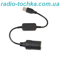 Адаптер перетворювач з 5V USB на 12V прикурювач автомобіля