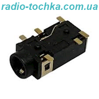 Гніздо 3.5 стерео (4pin) SMD на плату