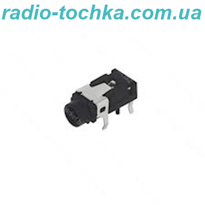 Гніздо стерео EJ-3503 (PJ-321) 3.5мм чорне