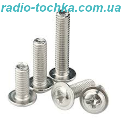 Гвинт нержавіючий М4х6мм напівкруглий