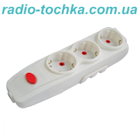 Колодка 3-а  з з/к RH KRIS +вимикач