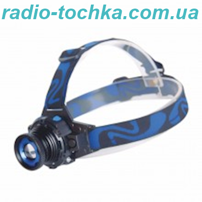 Ліхтарик RIGHT HAUSEN TRAVEL на лоб 3W ZOOM акумулятор 400 mAh