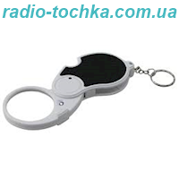 Лінза (лупа) кишенькова складана 5x d=45мм з LED підсвічуванням