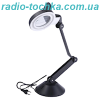 Лупа настільна зі світлодіодним підсвічуванням YiHUA
