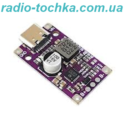 Модуль швидкої зарядки (QC) 2S, 3.7В літієвих батарей з балансуванням, BMS, Type-C