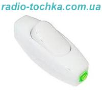 Перемикач для торшерів і бра 10A білий