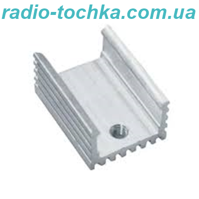 Радіатор 17х15х10мм із ніжкою для корпусу TO-220 білий