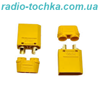 Розєм живлення XT90H-M "male(тато)" на провід + кожух