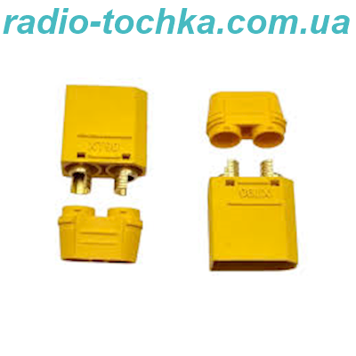 Розєм живлення XT90H-M "male(тато)" на провід + кожух