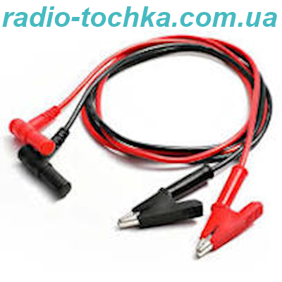Щупи, кабелі для мультиметра, тестера з крокодилами, розєм 4 мм, 1000В, 20А