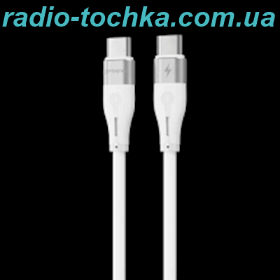 Шнур шт.Type-C x шт.Type-C Proove Soft Silicone 60W (1m) white