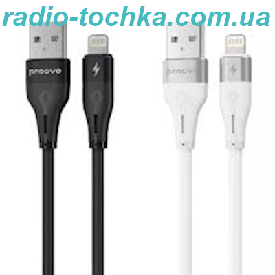 Шнур шт.USB x шт.Lightning/iPhone Proove Soft Silicone 2.4A (1m)