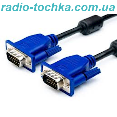 Шнур шт.VGA HDB15M x шт.VGA HDB15M 5м с фильтром