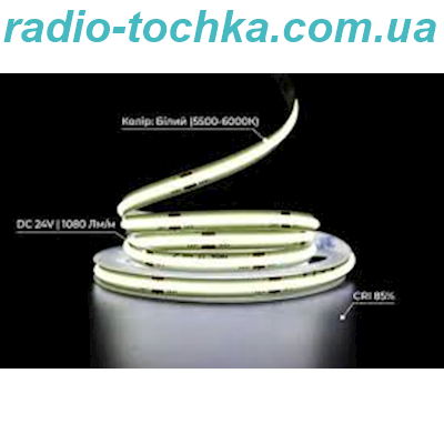 Стрічка т/біла COB 480 шт/м Premium BIOM Professional 24V  12.5W 3000-3500K