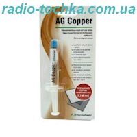 Теплопровідна паста з міддю AG Copper шприц 1.5мл, 3.1 Вт/мК art.AGT-060