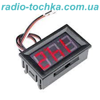 Вольтметр DC 4.5-30V червоний 0.56" у корпусі три виводи