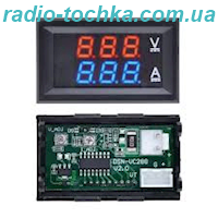 Вольтметр DC0-100V червоний + амперметр DC0-50A синiй (без шунта)