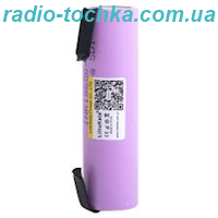18650 3.7V 2600mAh акумулятор 20A LiitaKala ICR18650-26F M з виводами