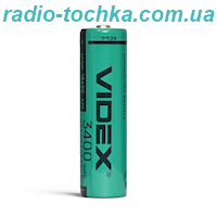 18650 3.7V 3400mAh аккумулятор Videx літій-іонний (без захисту)