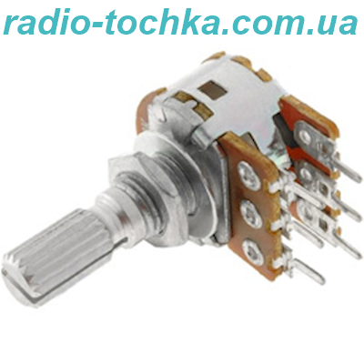 20K0 резистор змінний лінійний стерео L=20mm