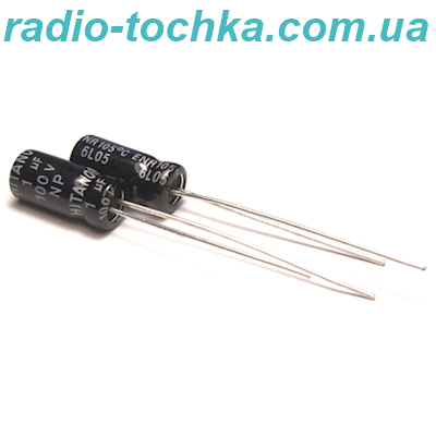 22uF 16V конденсатор електролітичний Hitano 105*