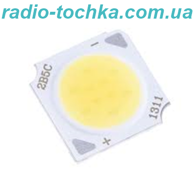 5W с/д COB білий 4000К 15-17V 250mA 450-500Lm підкладка 13x13мм