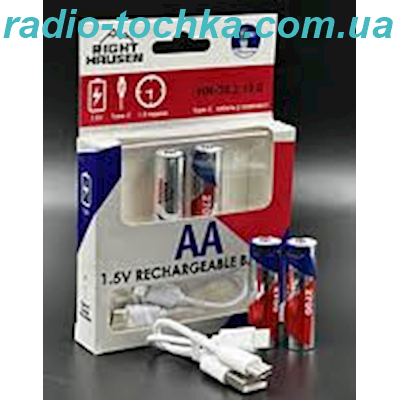 Акумулятор RIGHT HAUSEN AA 1,5V WITH TYPE-C 2700 MWH HN-303100