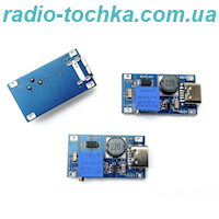 DC/DC підвищуючий (MT3608) in. 2-24V out 5-28V 2A ККД-93% з вхідним розємом Type-C