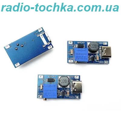 DC/DC підвищуючий (MT3608) in. 2-24V out 5-28V 2A ККД-93% з вхідним розємом Type-C