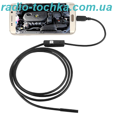 Ендоскоп - Android IP67, d=5,5mm, 0,3Mpix, 6LED, uUSB, USB, 5м