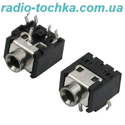Гніздо 3.5 стерео (5pin) PJ-306 на плату з відключенням