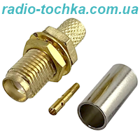 Гніздо SMA-KY-4-11T female на кабель LMR240