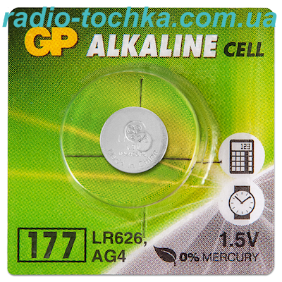 GP AG4 = LR626 = 377A = GP17 1.5V