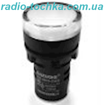 Індикаторна лампа AD16-22DS біла 31-AC 220V PTEN