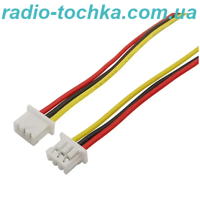 JST PH-1.25 3 гнiздо з кабелем крок 1.25мм
