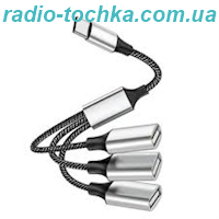 Хаб концентратор USB НUВ на 3 порти Black