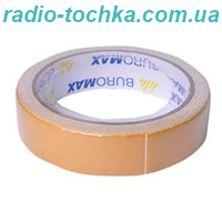 Клейка стрічка двостороння на пінній основі 12мм x 3мм 5м