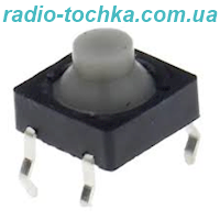 Кнопка тактова 8x8 h5.5 4pin вологозахистна