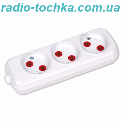 Колодка 3-и гнiзда без з/к HOROZ 10А