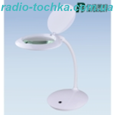 Лупа настільна Intbright 9101LED-B-127-5D біла