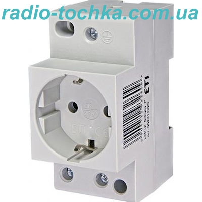 Модульна розетка 16A DIN-рейку 250V