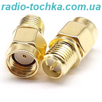 Переходник шт.RPSMA-JKRPSMA (male) - гн.RPSMA (female)