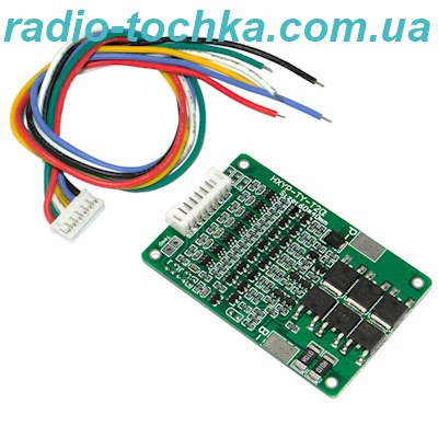 Плата захисту Li-ion 18650 PCB(BMS) 7s 29.4V 15A з балансиром