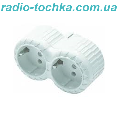 Подвійна розетка 16A IP44 Papatya FAR F45