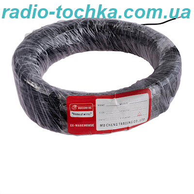 Провід монтажний 22AWG (16*0.15 мідь) ПВХ чорний