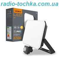 Прожектор 50W VIDEX F3 5000K з датчиком руху 220V