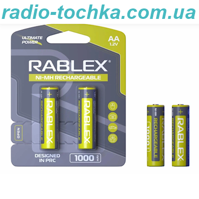 Rablex 1000mAh AA 1.2V акумулятор