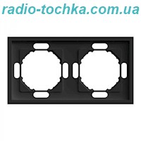 Рамка 2-місна Ardero EF102-B Soft чорна
