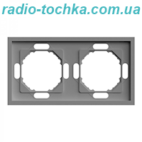 Рамка 2-місна Ardero EF102-G Soft сіра